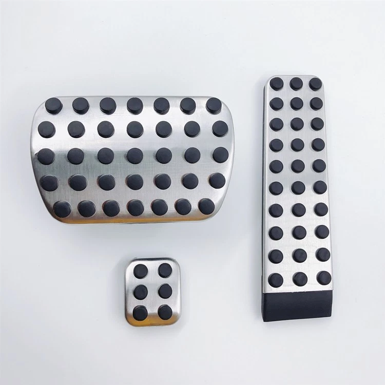 AT Foot Gas Brake Pedal Pad Cover For Mercedes-Benz E S SL SLK CL CLK R 3PCS - Imagem 1 de 4