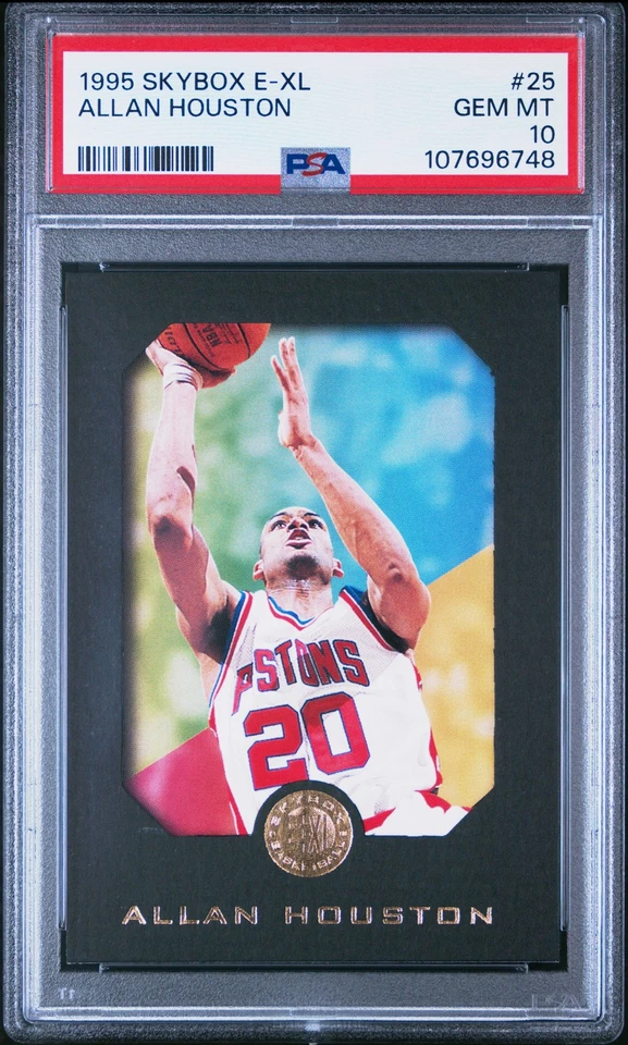 1995 SKYBOX E-XL #25 ALLAN HOUSTON PSA 10 - Image 1 of 2