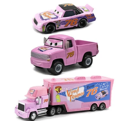 Juguete de película McQueen No.76 3 piezas camión y recogida y coche Disney Pixar coches modelo de coche de regalo Foto 1 de 4