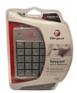 BRAND NEW Targus Numeric Keypad with 2 USB ports PAUK10 EASY PLUG & PLAY INSTALL - Picture 1 of 5