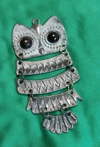 Vintage Eule Anhänger Metallfund (361) - Bild 1 von 7