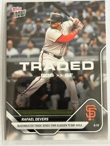 RAFAEL DEVERS 2025 topps now CARD 303 'TRADED TO GIANTS' red sox/san francisco - Picture 1 of 2