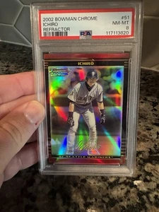 2002 Bowman Chrome Refractor #51 Ichiro Suzuki /500 NM 8 - Picture 1 of 2