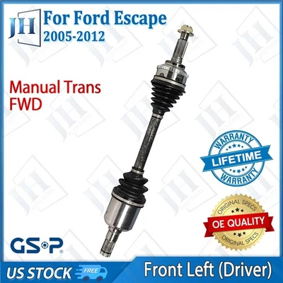 Eje CV conductor delantero izquierdo original para Ford Escape Mazda Tribute L4 2005-12 tracción delantera Foto 1 de 4