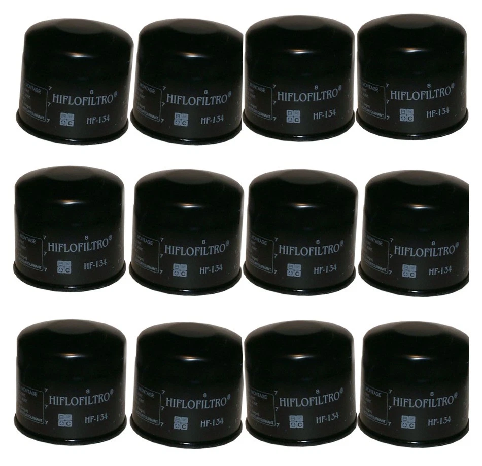 Filtro de aceite HF134 - negro - paquete de 12 reemplaza a Suzuki 16510-05A00 Foto 1 de 4