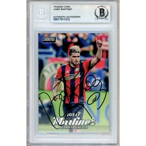 Josef Martinez Signed 2017 Stadium Club #76 Atlanta United Beckett BAS Slabbed - Picture 1 of 5
