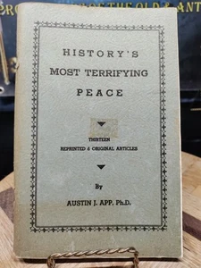 Book History's Most Terrifying Peace 1947 WWII Reprinted & Original Articles - Picture 1 of 7