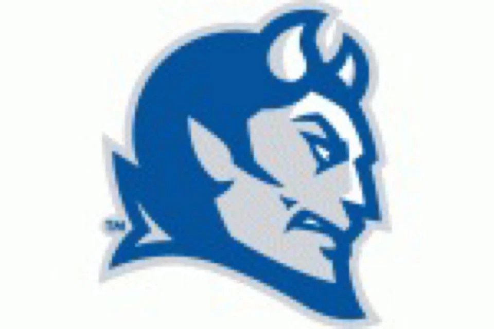 Letrero de metal de 12x8 pulgadas con logotipo del equipo universitario de Connecticut Blue Devils NCAA Foto 1 de 1