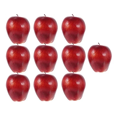  10 Pcs Deko Obst Obstdekorationen Künstliche Äpfel Obst-Requisite - Bild 1 von 4