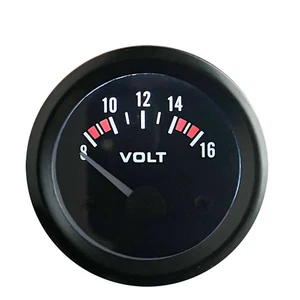 8~16V Voltage Gauge Car Voltmeter 2" 52mm Meter LED Electrical 12V Universal - Picture 1 of 11