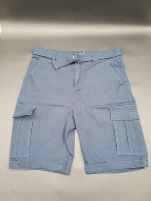 Shorts Wicked Stitch masculino com cinto de carga casual bolsos utilitários leves elásticos - Imagem 1 de 4