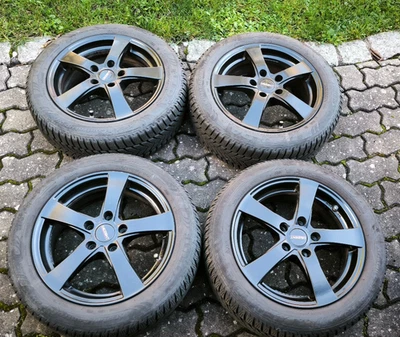 DEZENT ALU Winterräder Mini  Cooper F55/F56/F57 195/55 R16 schwarz 6+8mm - Bild 1 von 4