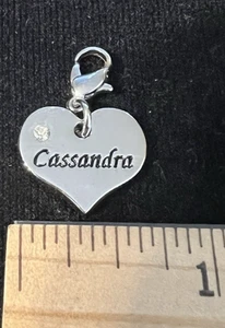 Personalisierter Herz Anhänger mit Karabinerverschluss (Cassandra) - Bild 1 von 2