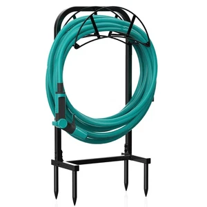 Porta Tubo da Giardino, Porta Tubo Acqua Resistente con 4 Punte Porta 150ft Wa... - Foto 1 di 7