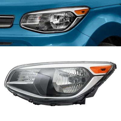 Halogen Headlight Headlamp Left Driver Side for 2014-2017 2018 2019 Kia Soul New Foto 1 de 4