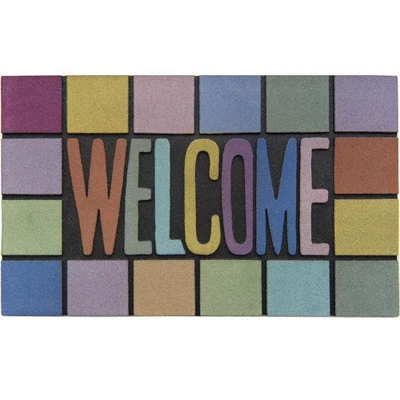 Gummi Fußmatte Rainbow wetterfest Fußabstreifer Schmutzfangmatte Innen Außen - Bild 1 von 4