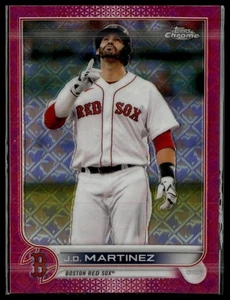 2022 Topps Chrome Logofractor Edition #84 J.D. Martinez Pink #/199 SN - Picture 1 of 2