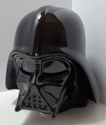 Darth Vadar Helmet Ceramic Bank Black w/Stopper Lucas Films Star Wars - Image 1 of 4