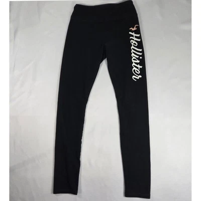 Hollister Leggings Activewear High Rise Logo Black Athleisure S Retro Mid 2000's - Image 1 of 4