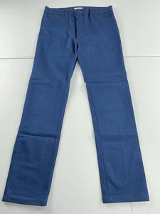 Pantalones de mezclilla Tom James azul Delta liso azul índigo talla 32X29 personalizados a medida - Imagen 1 de 11