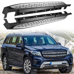 Running Boards Side Steps Nerf Pedals Bar Fits Mercedes-Benz GLS 2013-2018 2019 - Picture 1 of 18