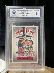 garbage pail kids UK Mini RUBY cube Grade 9 1986 Series 2