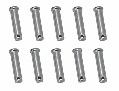 MANDYTOOLS 10 Clevis Pins Securing Fasteners for R Clips Split Pins - Dia: 8mm L: 60mm