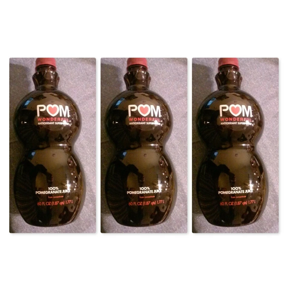 2 X Large Pom Wonderful 100 Pomegranate Juice 60 FL Oz Each