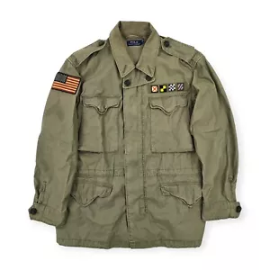 Polo Ralph Lauren Military Patch Feldjacke Grün Herren Large - Bild 1 von 9