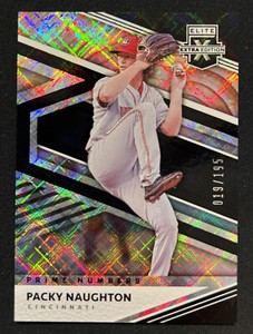 2020 Panini Elite Extra Edition Prime Numbers A /195 Packy Naughton #114 Reds