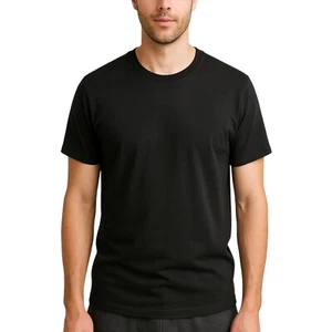 Alfani Men’s 4-Pack Classic-Fit Cotton Crewneck Tagless Undershirts Black Large - Picture 1 of 4