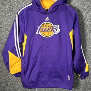 NBA Lakers Hoodie Womens XL Purple Embroidered Basketball Sweatshirt Jumper - Picture 1 of 12