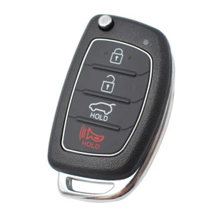 Car Remote Fob Flip Key Shell Case For Hyundai Santa Fe Sonata Tucson IX35 Cover - Picture 1 of 5