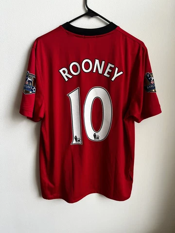 Wayne Rooney Manchester United 09/10 Mens Sz L Soccer Jersey Cover