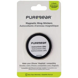 PureGear Magnetic Ring Stickers for iPhone 8 & Later Models 63870PG - Black - Picture 1 of 1