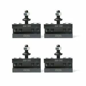 T026 AXA #2 Set of 4 QUICK CHANGE TURNING & FACING CNC LATHE POST HOLDER 250-102 - Picture 1 of 3