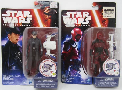 Hasbro Star Wars The Force Awakens General Hux & Guavian Lot of 2 - Image 1 of 4