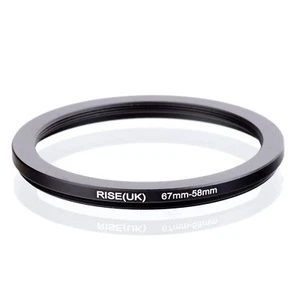RISE(UK) 67mm-58mm 67-58 mm 67 to 58 Step down Ring Filter Adapter black - Picture 1 of 3