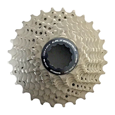 Shimano Ultegra CS-R8000 Road Cassette 11-Sp 11-28t HG Silver Fits SS & GS Ders. - Image 1 of 4