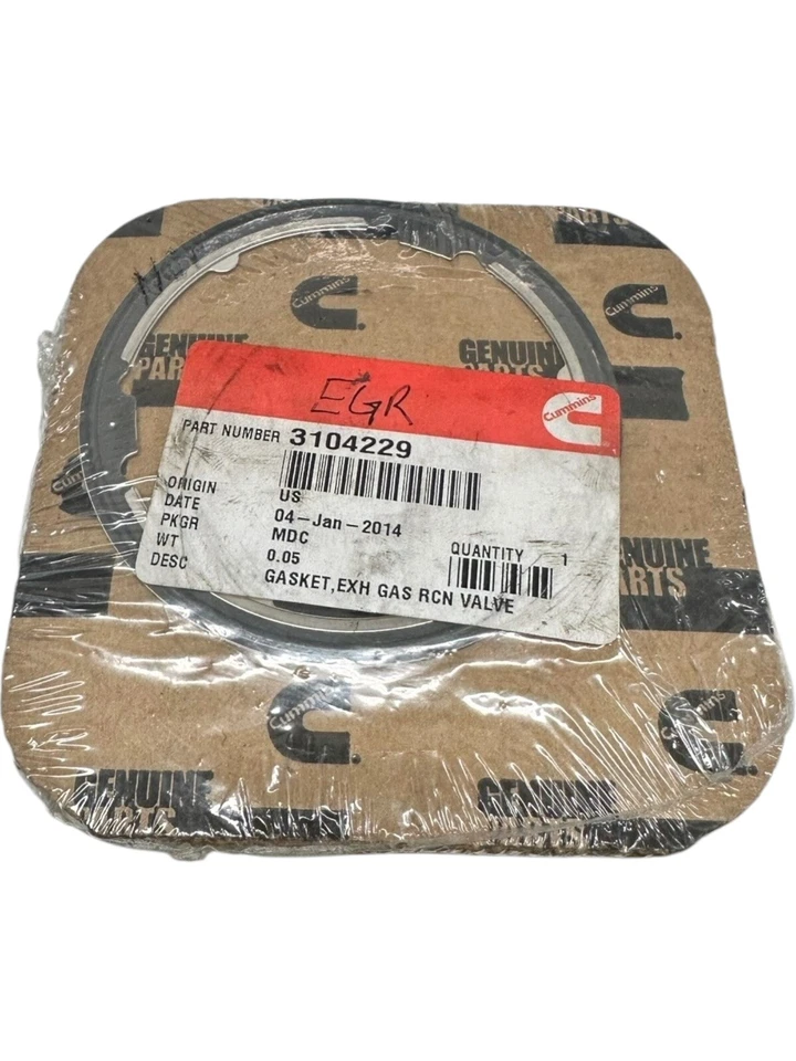 NEW Genuine Cummins 3104229 Exhaust Gas Recirculation Valve Gasket **SALE** - Image 1 of 1