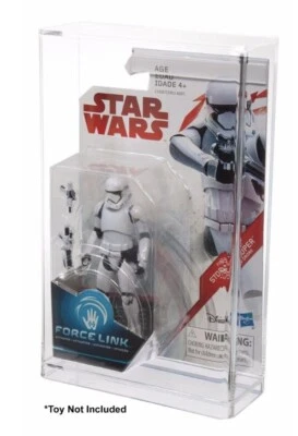 Star Wars Acrylic DISPLAY CASE Force Link Action Figures Carded Hasbro - Image 1 of 4