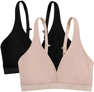 Fruit of the Loom Women's Light Lined Wirefree Bra (2 Pack) - Picture 1 of 8