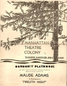 Casa de juegos de la colonia de teatro de Manhattan Ocunquit 1934 - Imagen 1 de 2