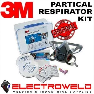 Kit de partículas 3M, respirador facial reutilizable, 2125 filtros P2 soldadura polvo gas 6225 - Imagen 1 de 13