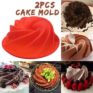 9inch Cake Tray Fluted Warping Edge Fashion Bakeware Baking Mold Silicone - Picture 1 of 10