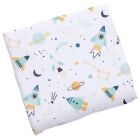 Space Ship Unisex Baby Cotton Muslin Swaddle Blankets 47in x 47in Stephen Joseph