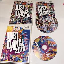 Wii Just Dance 2016 2015 game Lot Complete DANCING bundle children family H140