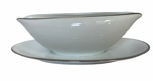 Noritake China Japan 5594 Silverdale Pattern Gravy Boat Mid-century Vintage - Picture 1 of 5