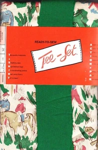 Ready to Sew Tee-Set, Western Design, Polyester Cotton Vintage - Picture 1 of 4
