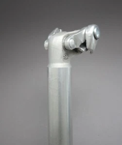 SR Custom Sakae Ringyo Seat Post  / ø 27,0 mm / 180 mm / 311 g / Silver / 1980s - Bild 1 von 8